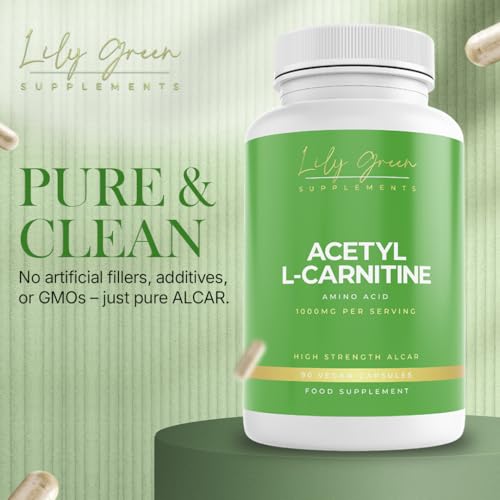 Lily Green Supplements: Acetyl L-Carnitine 1000mg for Energy & Focus