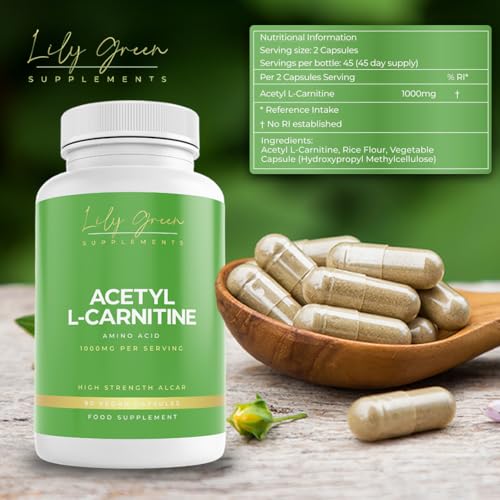 Lily Green Supplements: Acetyl L-Carnitine 1000mg for Energy & Focus