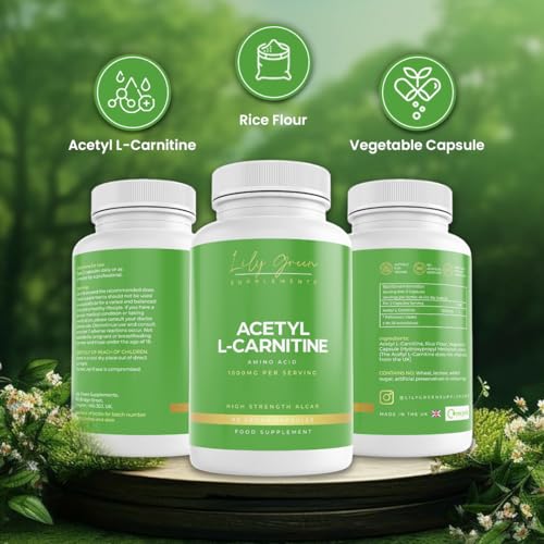 Lily Green Supplements: Acetyl L-Carnitine 1000mg for Energy & Focus