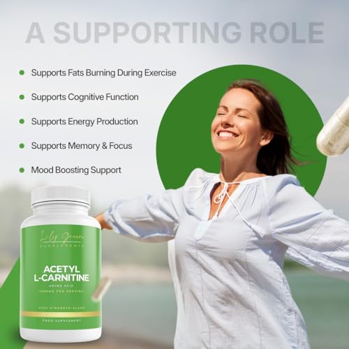 Lily Green Supplements: Acetyl L-Carnitine 1000mg for Energy & Focus