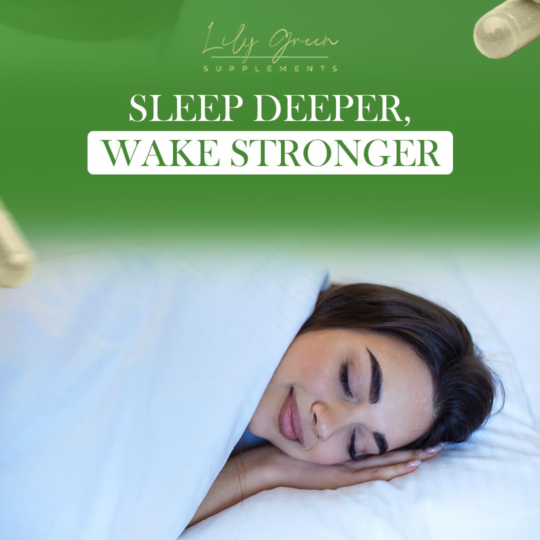 Lily Green Magnesium Bisglycinate 1250mg per Serving - Supports Sleep, Nervous System, Psychological & Muscle Function