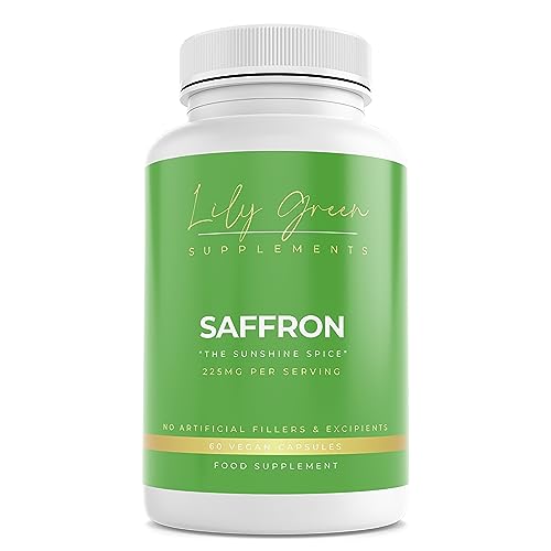 Saffron Supplement 225mg per Serving - Supports Psychological Balance, Inflammatory Conditions, Weight Loss & Eye Health - Lily Green Supplements